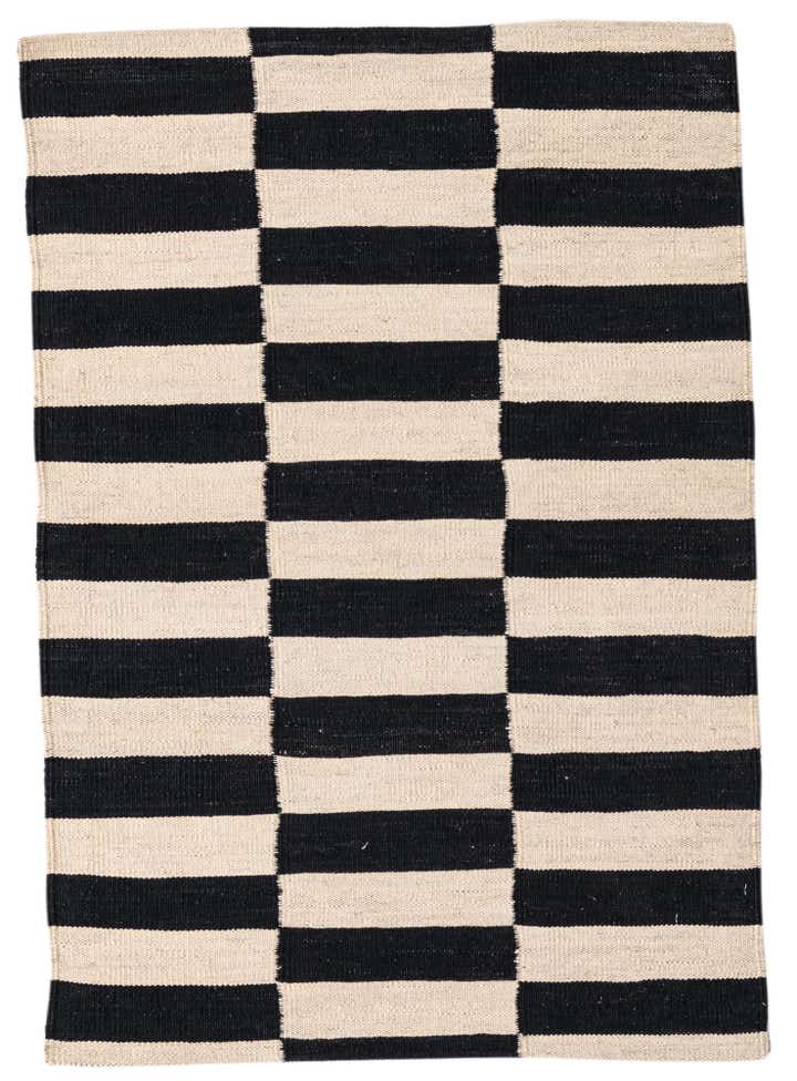 2' 8 x 3' 10 Hand Woven Kilim Modern Wool Rug