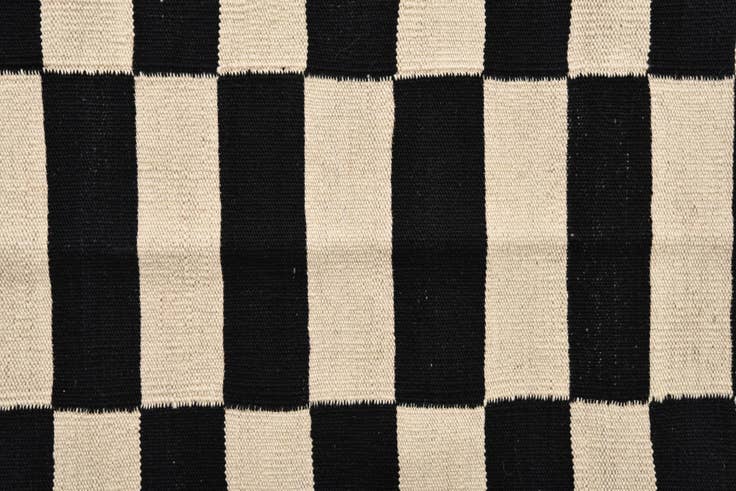 Detail image of 2' 8 x 3' 9 Hand Woven Kilim Modern Wool Rug
