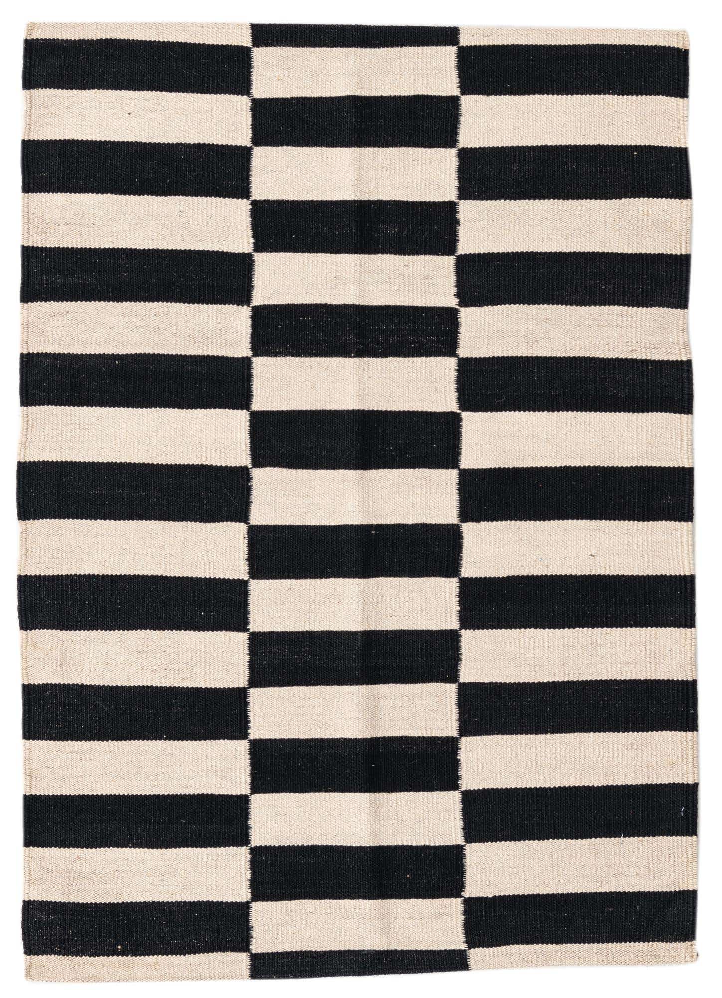 2' 8 x 3' 9 Hand Woven Kilim Modern Wool Rug