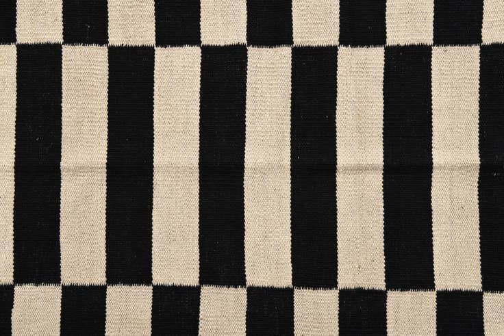 Detail image of 3' 3 x 5' Hand Woven Kilim Modern Wool Rug