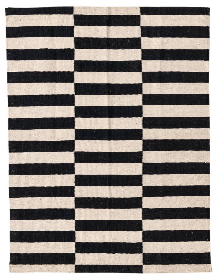 Detail image of 3' 3 x 5' Hand Woven Kilim Modern Wool Rug