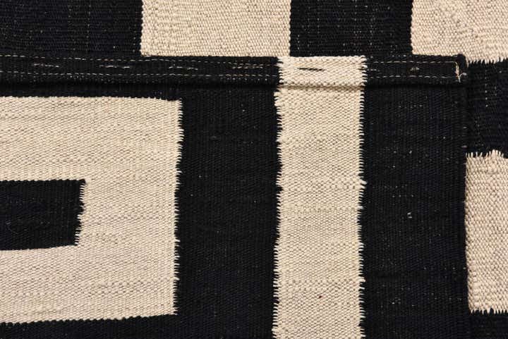 7' x 9' 6 Hand Woven Kilim Modern Wool Rug