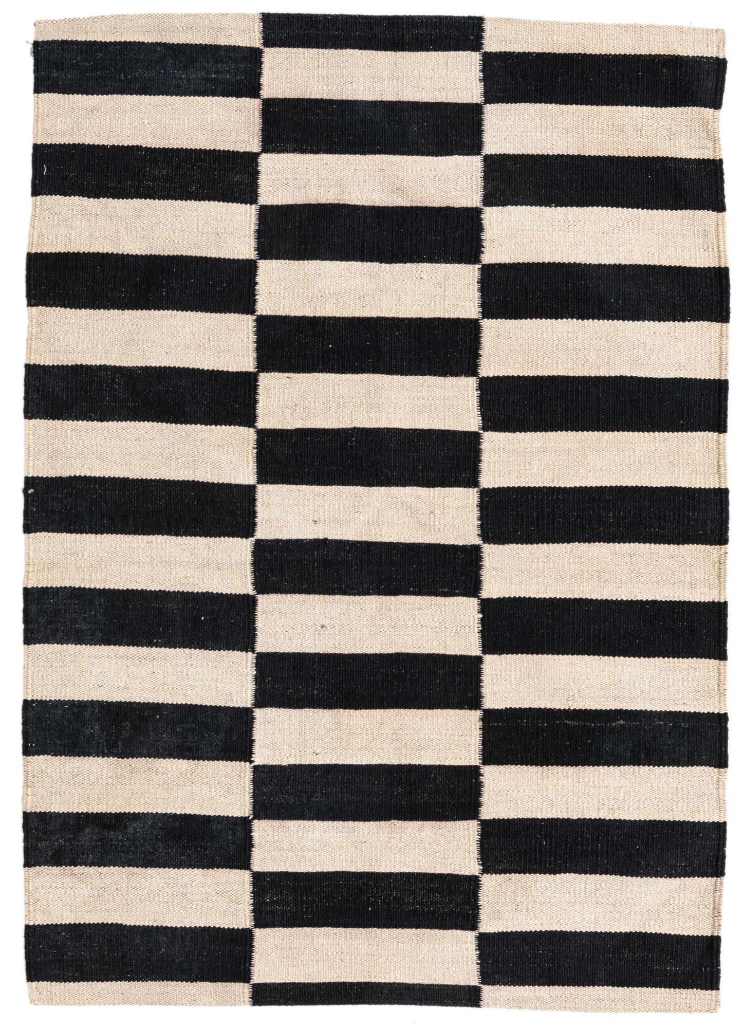 2' 9 x 3' 10 Hand Woven Kilim Modern Wool Rug