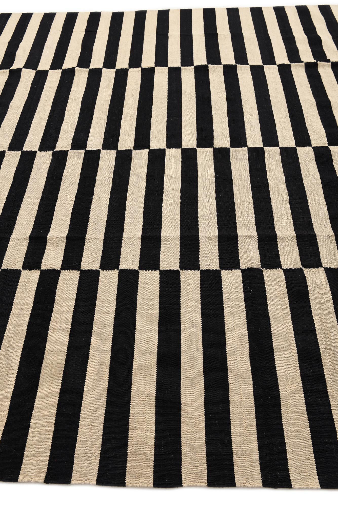 8' 3 x 11' 3 Hand Woven Kilim Modern Wool Rug