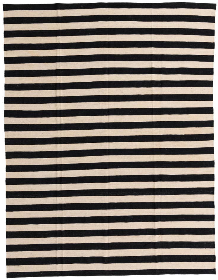 Detail image of 8' 2 x 9' 10 Hand Woven Kilim Modern Wool Rug