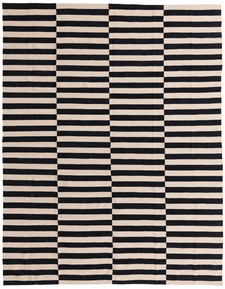 Detail image of 8' 1 x 10' 9 Hand Woven Kilim Modern Wool Rug