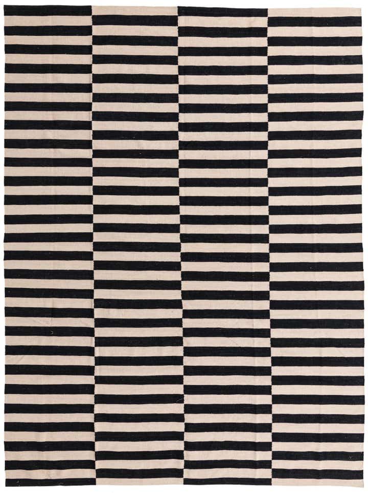 8' 1 x 10' 9 Hand Woven Kilim Modern Wool Rug