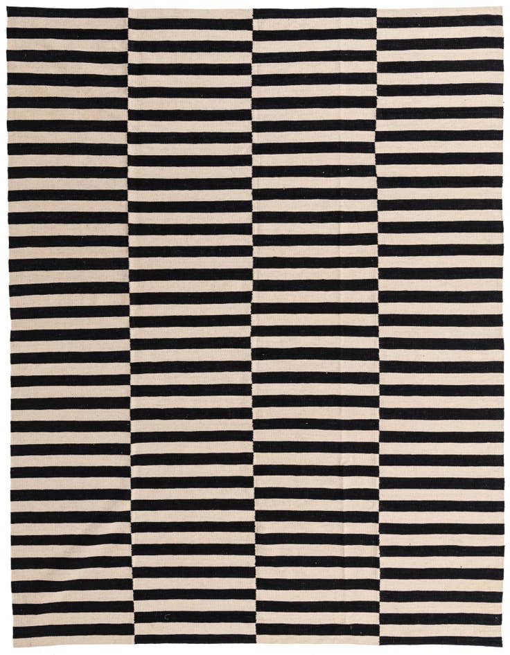 Detail image of 8' 5 x 11' 5 Hand Woven Kilim Modern Wool Rug