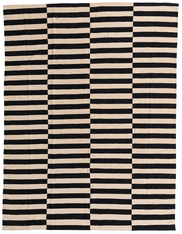 Detail image of 7' 11 x 9' 9 Hand Woven Kilim Modern Wool Rug
