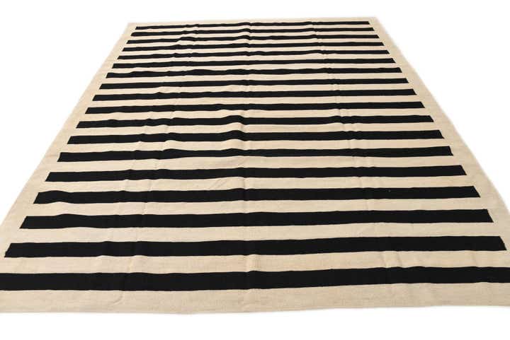 8' 3 x 9' 9 Hand Woven Kilim Modern Wool Rug