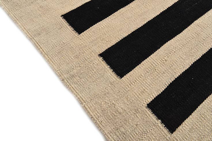 Detail image of 8' 3 x 9' 9 Hand Woven Kilim Modern Wool Rug