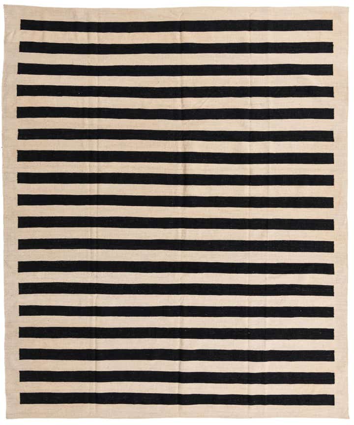 8' 3 x 9' 9 Hand Woven Kilim Modern Wool Rug