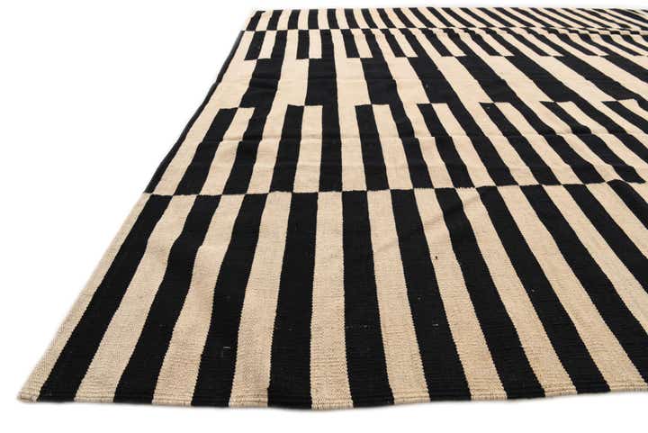 8' 4 x 9' 6 Hand Woven Kilim Modern Wool Rug