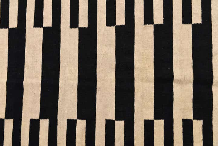 8' 4 x 9' 6 Hand Woven Kilim Modern Wool Rug