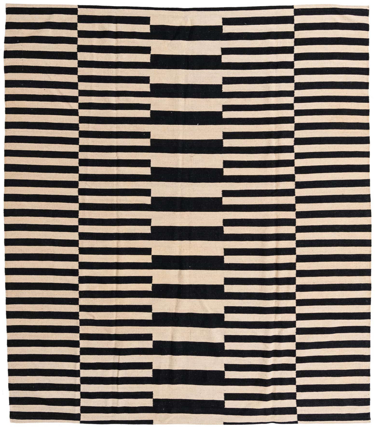 8' 4 x 9' 6 Hand Woven Kilim Modern Wool Rug
