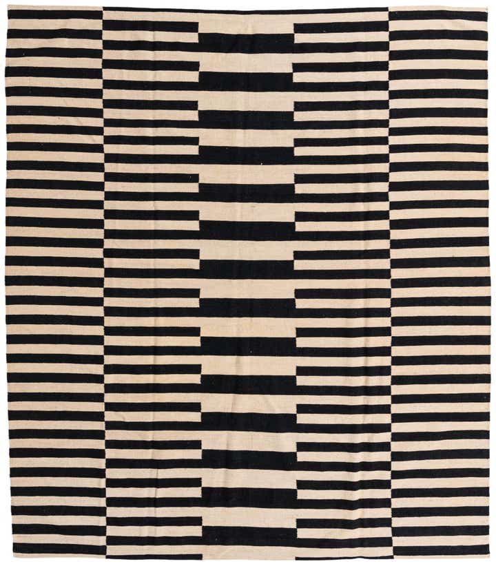 8' 4 x 9' 6 Hand Woven Kilim Modern Wool Rug