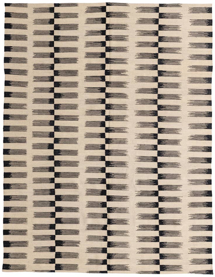Detail image of 6' 9 x 9' 4 Hand Woven Kilim Modern Wool Rug