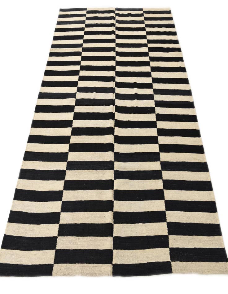 Detail image of 5' 10 x 7' 8  Hand Woven Kilim Modern Wool Rug