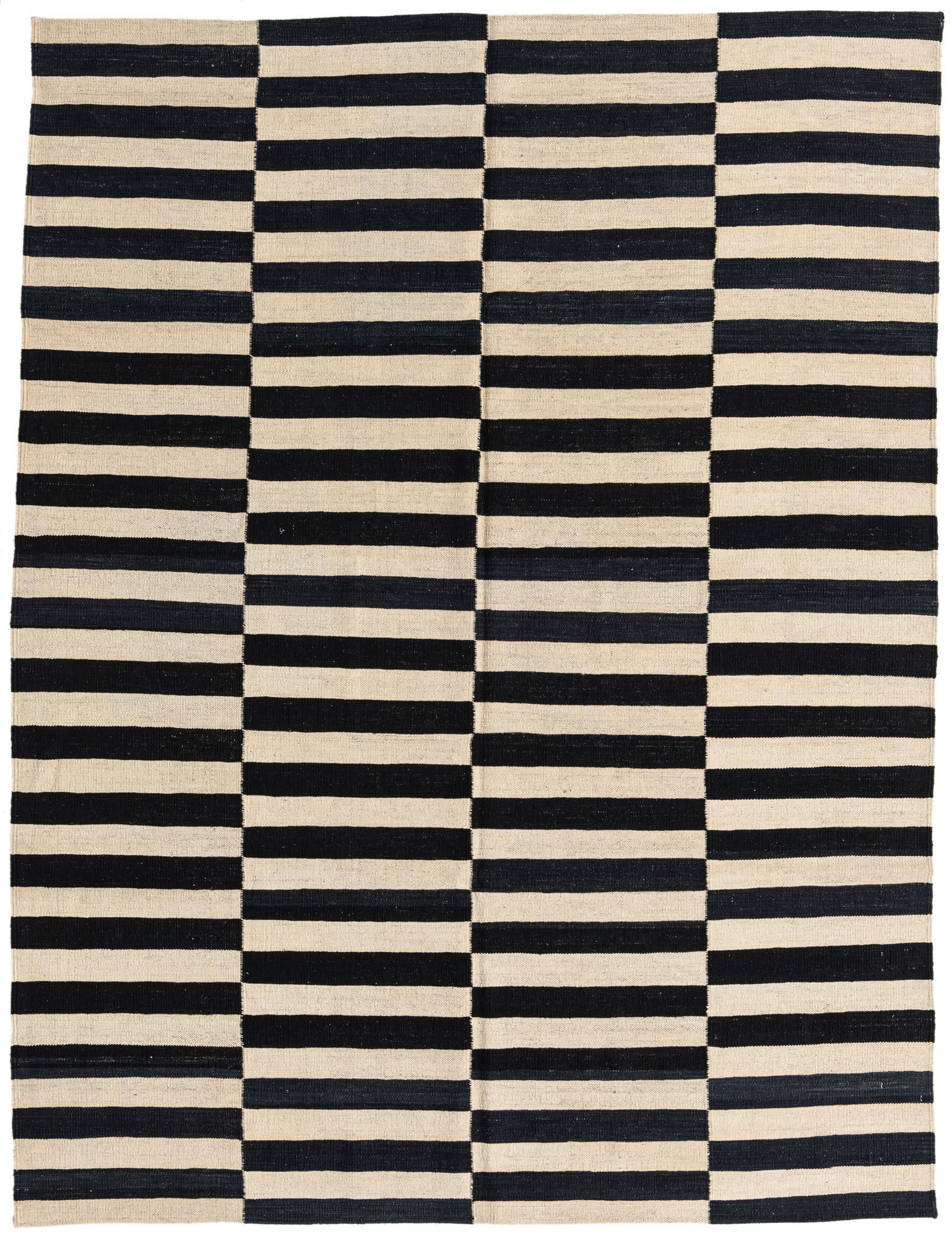 5' 10 x 7' 8 Hand Woven Kilim Modern Wool Rug