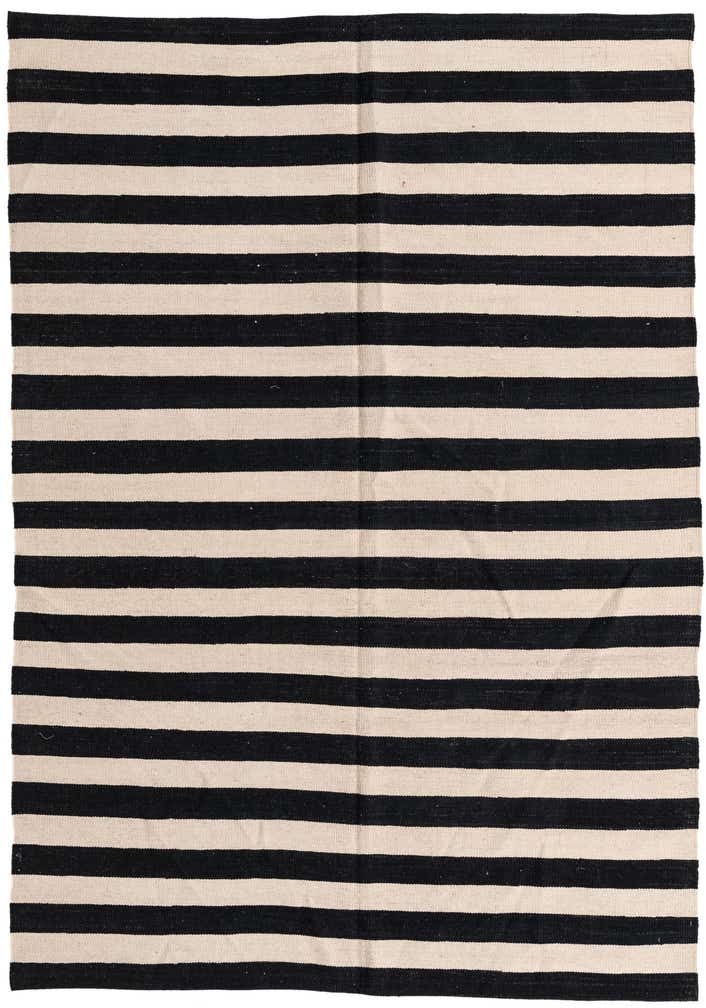 5' 7 x 8' Hand Woven Kilim Modern Wool Rug