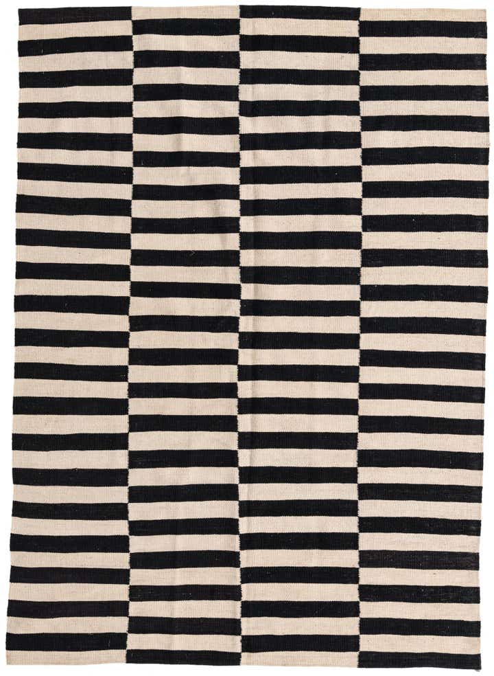 5' 7 x 7' 10 Hand Woven Kilim Modern Wool Rug