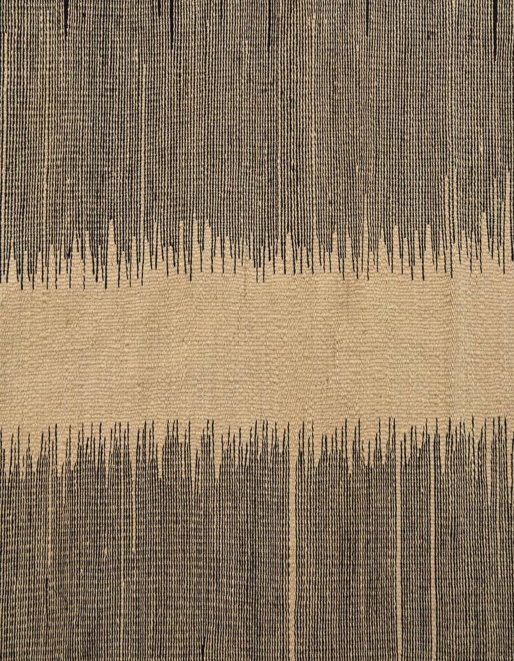 Detail image of 6' 10 x 9' 7  Hand Woven Kilim Modern Wool Rug