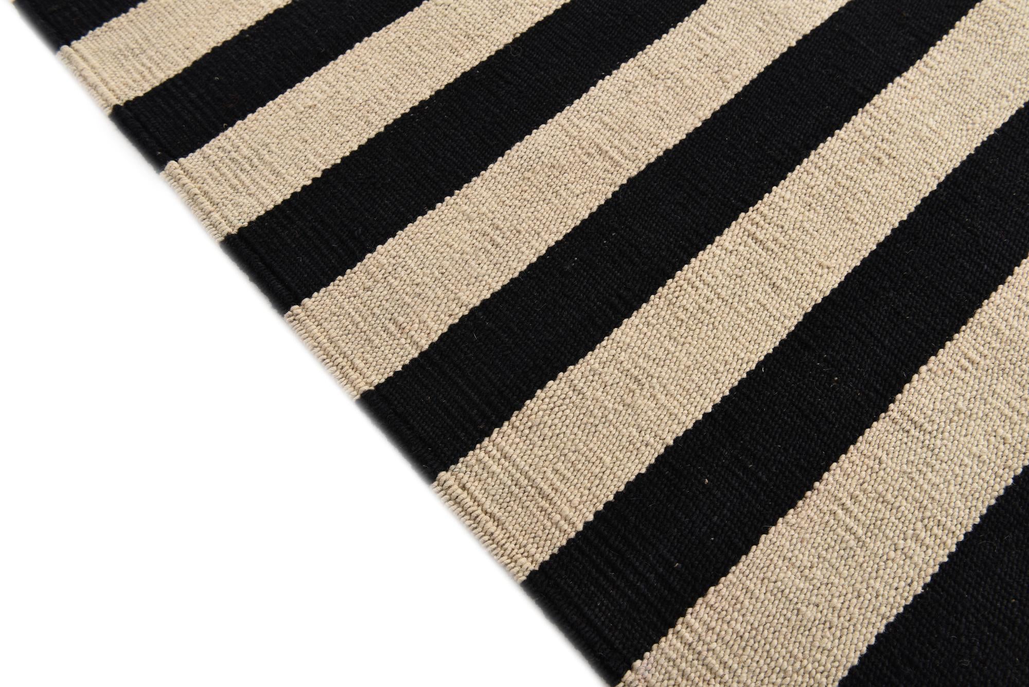 8' 2 x 11' 2 Hand Woven Kilim Modern Wool Rug