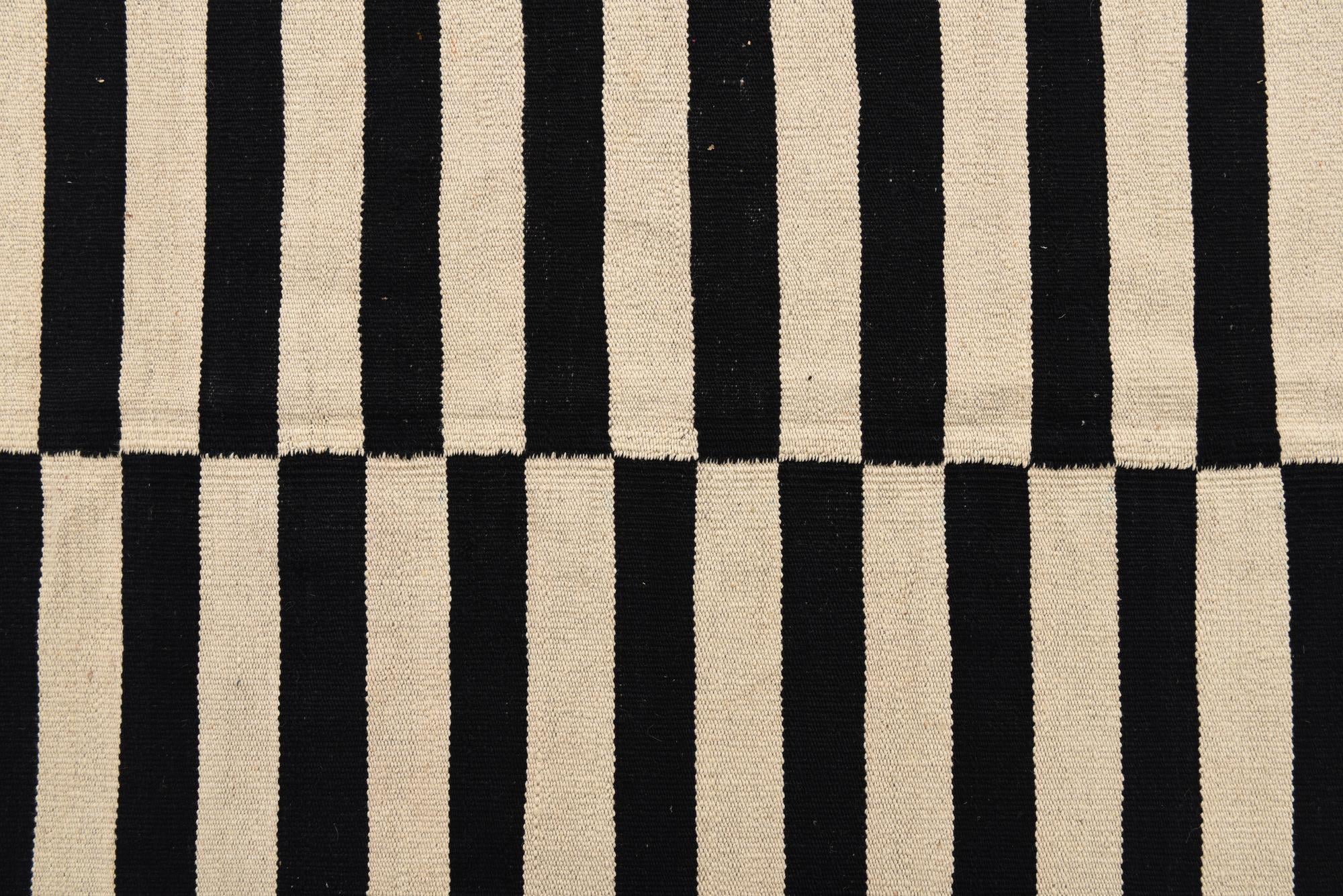 8' 2 x 11' 2 Hand Woven Kilim Modern Wool Rug
