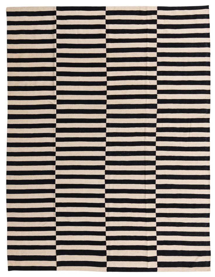 Detail image of 8' 2 x 11' 2 Hand Woven Kilim Modern Wool Rug