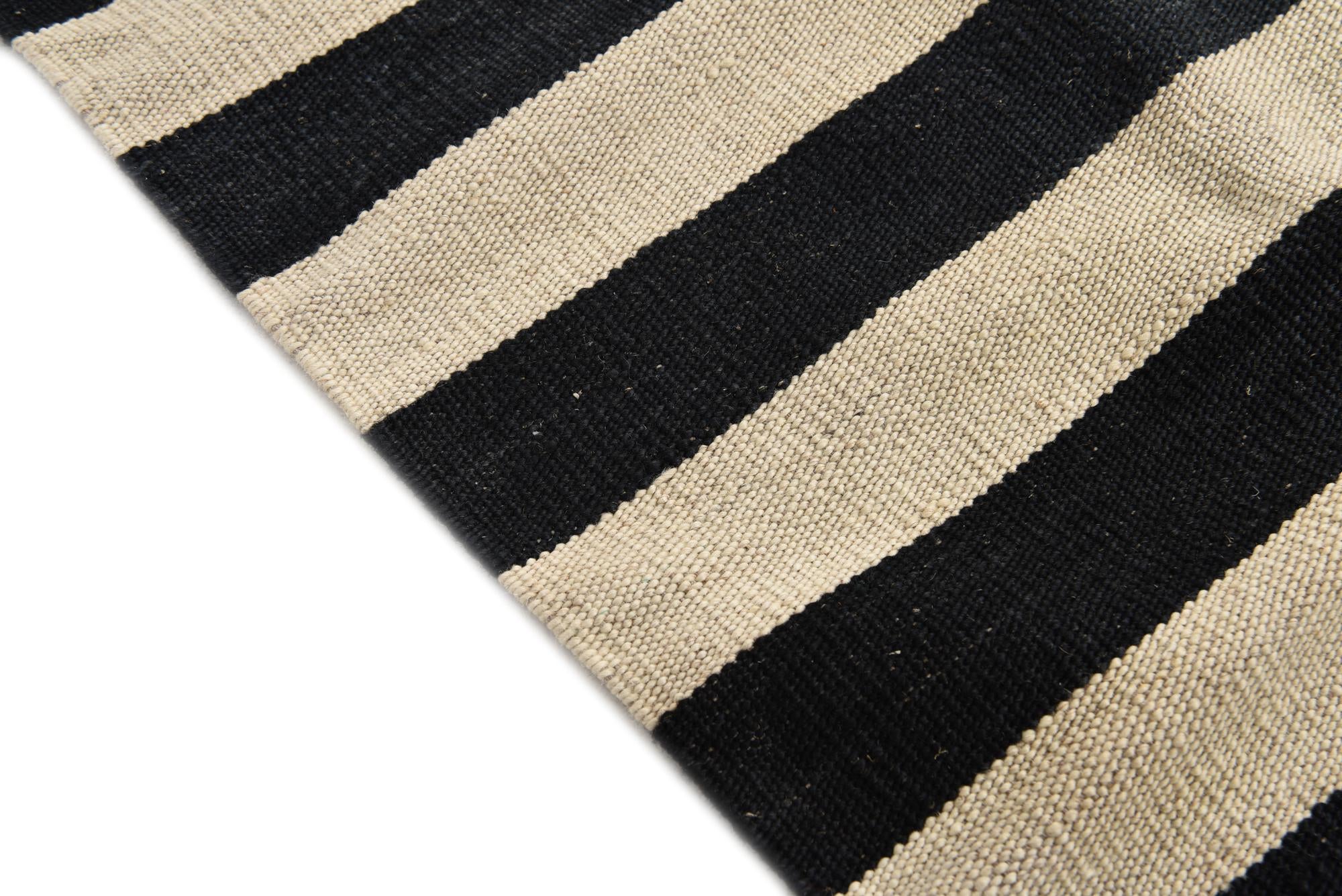 4' 2 x 5' 10 Hand Woven Kilim Modern Wool Rug