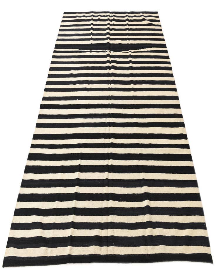 Detail image of 5' 9 x 8'  Hand Woven Kilim Modern Wool Rug