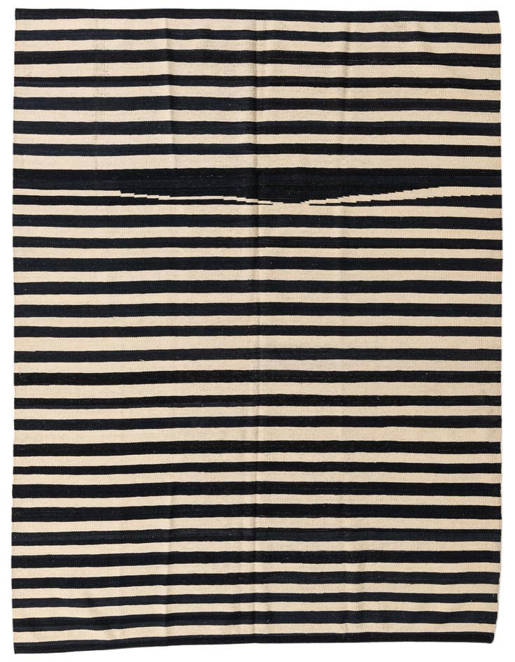 Detail image of 5' 9 x 8' Hand Woven Kilim Modern Wool Rug