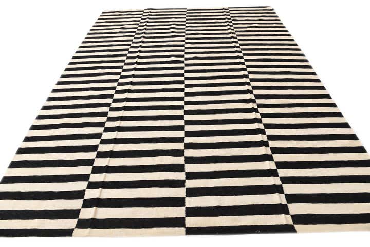 8' 6 x 11' 2 Hand Woven Kilim Modern Wool Rug
