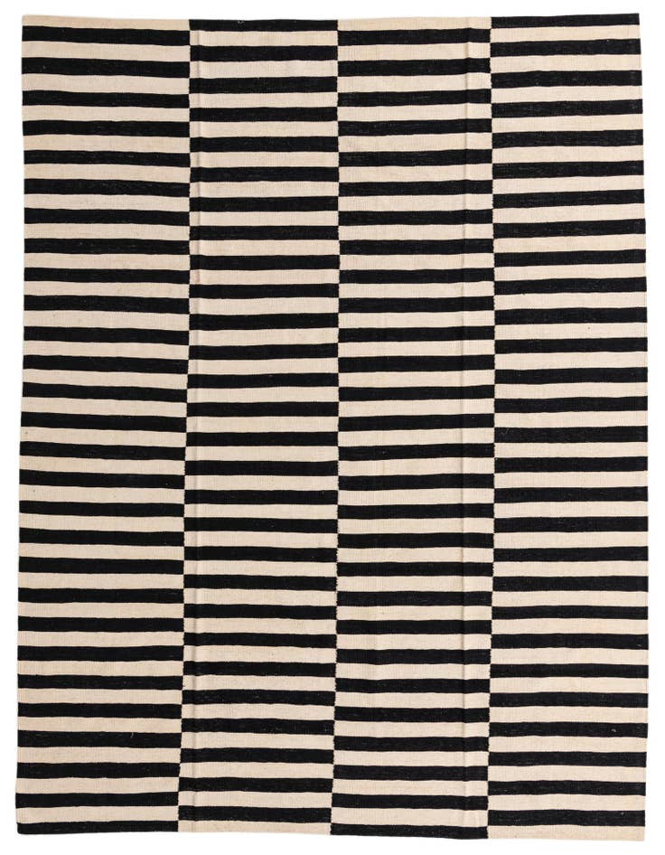 Detail image of 8' 6 x 11' 2 Hand Woven Kilim Modern Wool Rug