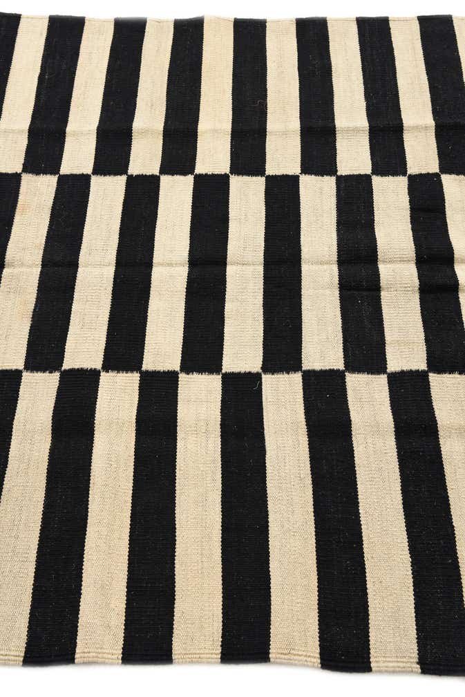 4' 1 x 5' 10 Hand Woven Kilim Modern Wool Rug