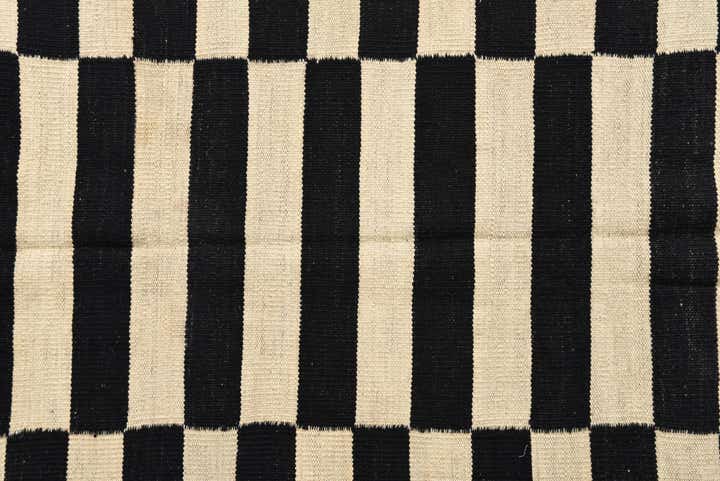 4' 1 x 5' 10 Hand Woven Kilim Modern Wool Rug