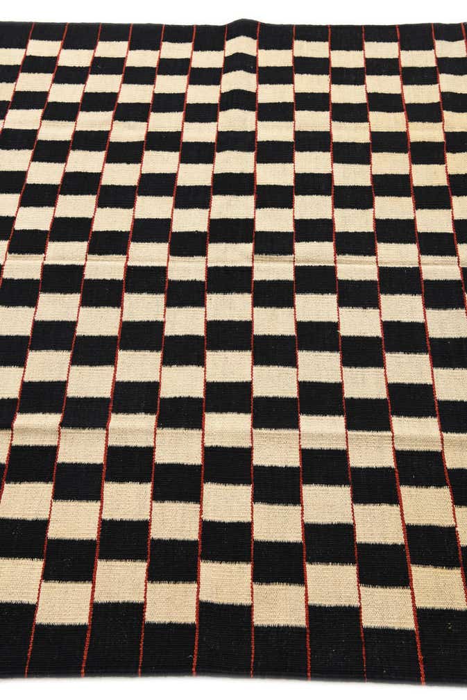 4' 9 x 6' 5 Hand Woven Kilim Modern Wool Rug