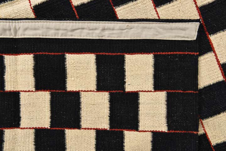 4' 9 x 6' 5 Hand Woven Kilim Modern Wool Rug