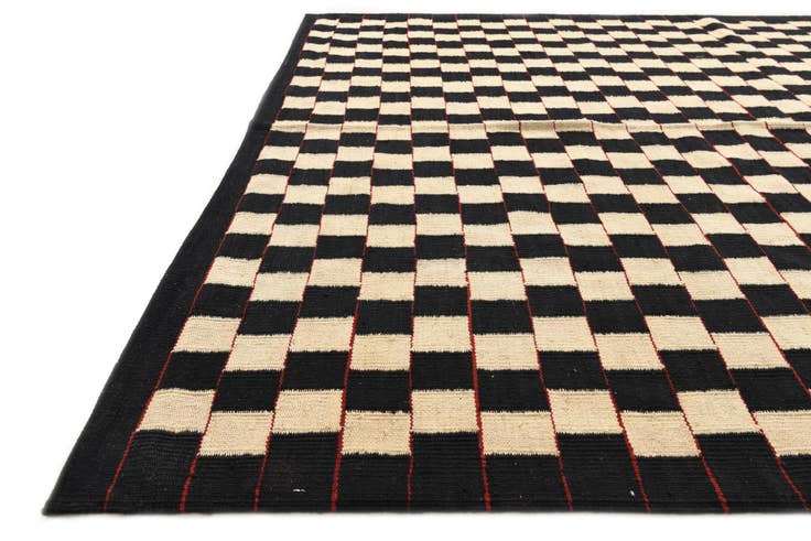 Detail image of 5' 8 x 7' 7 Hand Woven Kilim Modern Wool Rug