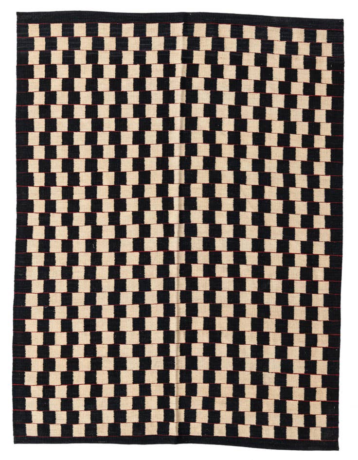 Detail image of 5' 8 x 7' 7 Hand Woven Kilim Modern Wool Rug