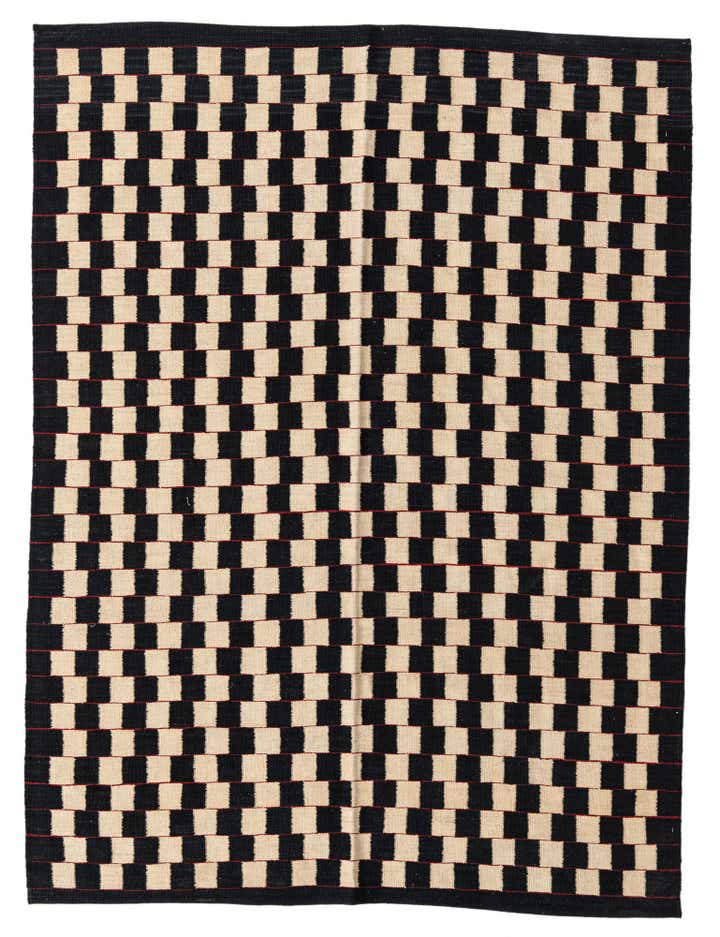 5' 8 x 7' 7 Hand Woven Kilim Modern Wool Rug