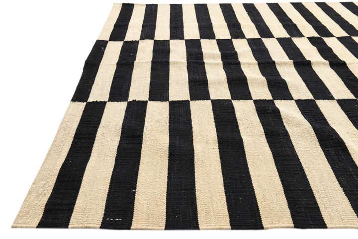 4' 3 x 5' 10 Hand Woven Kilim Modern Wool Rug