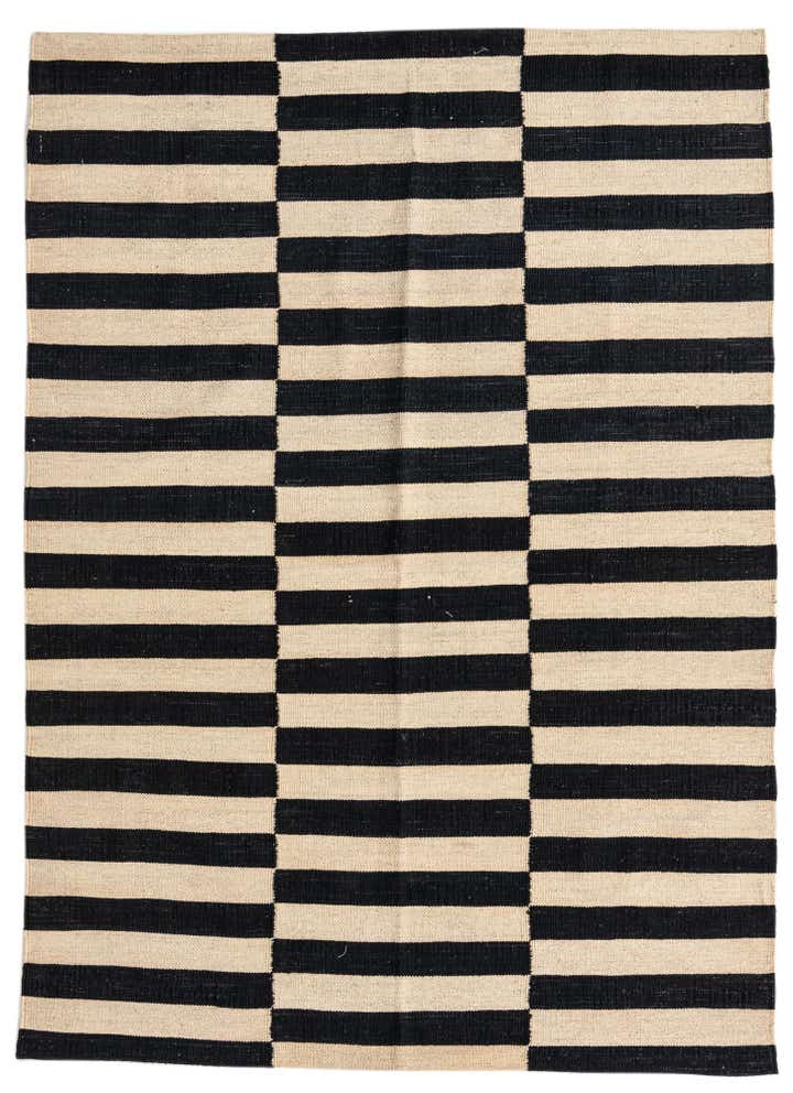 4' 3 x 5' 10 Hand Woven Kilim Modern Wool Rug