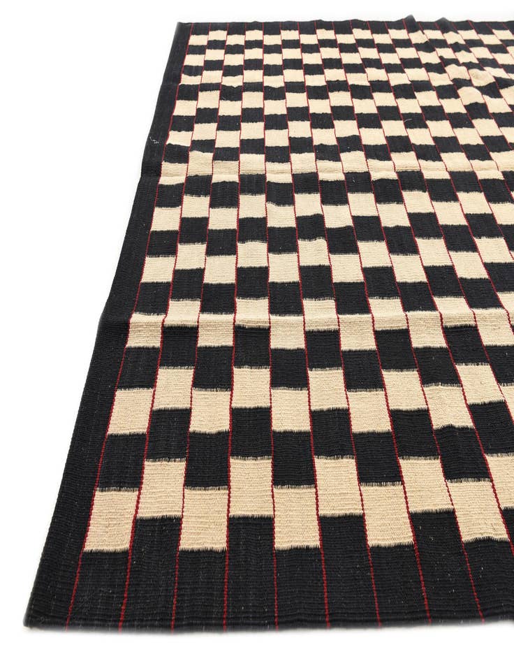 Detail image of 5' x 6' 5  Hand Woven Kilim Modern Wool Rug