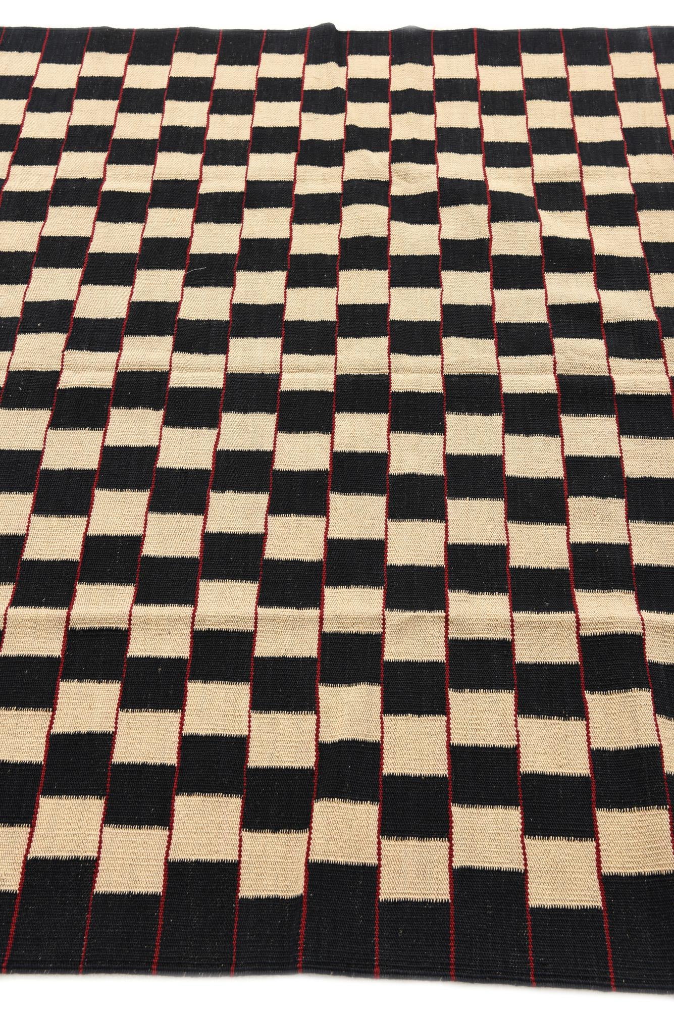 150cm x 195cm Hand Woven Kilim Modern Wool Rug