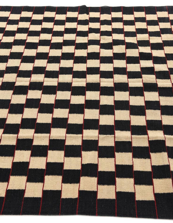 Detail image of 5' x 6' 5  Hand Woven Kilim Modern Wool Rug