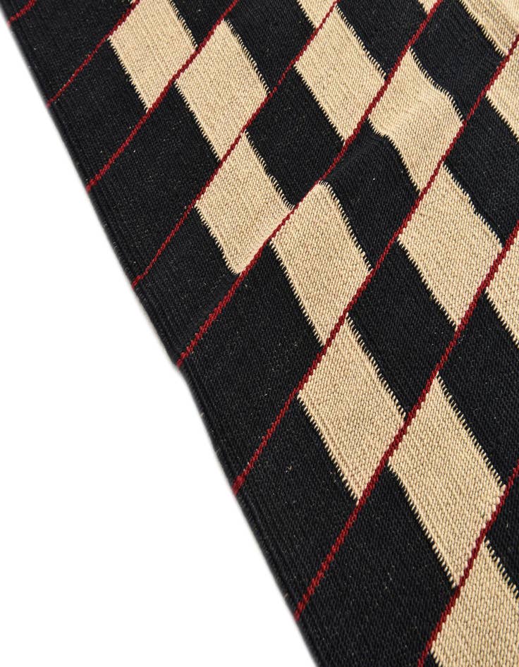 Detail image of 5' x 6' 5  Hand Woven Kilim Modern Wool Rug