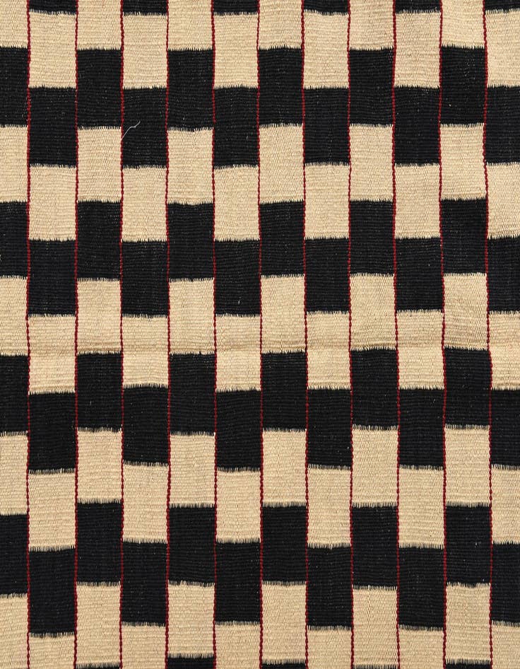 Detail image of 5' x 6' 5  Hand Woven Kilim Modern Wool Rug