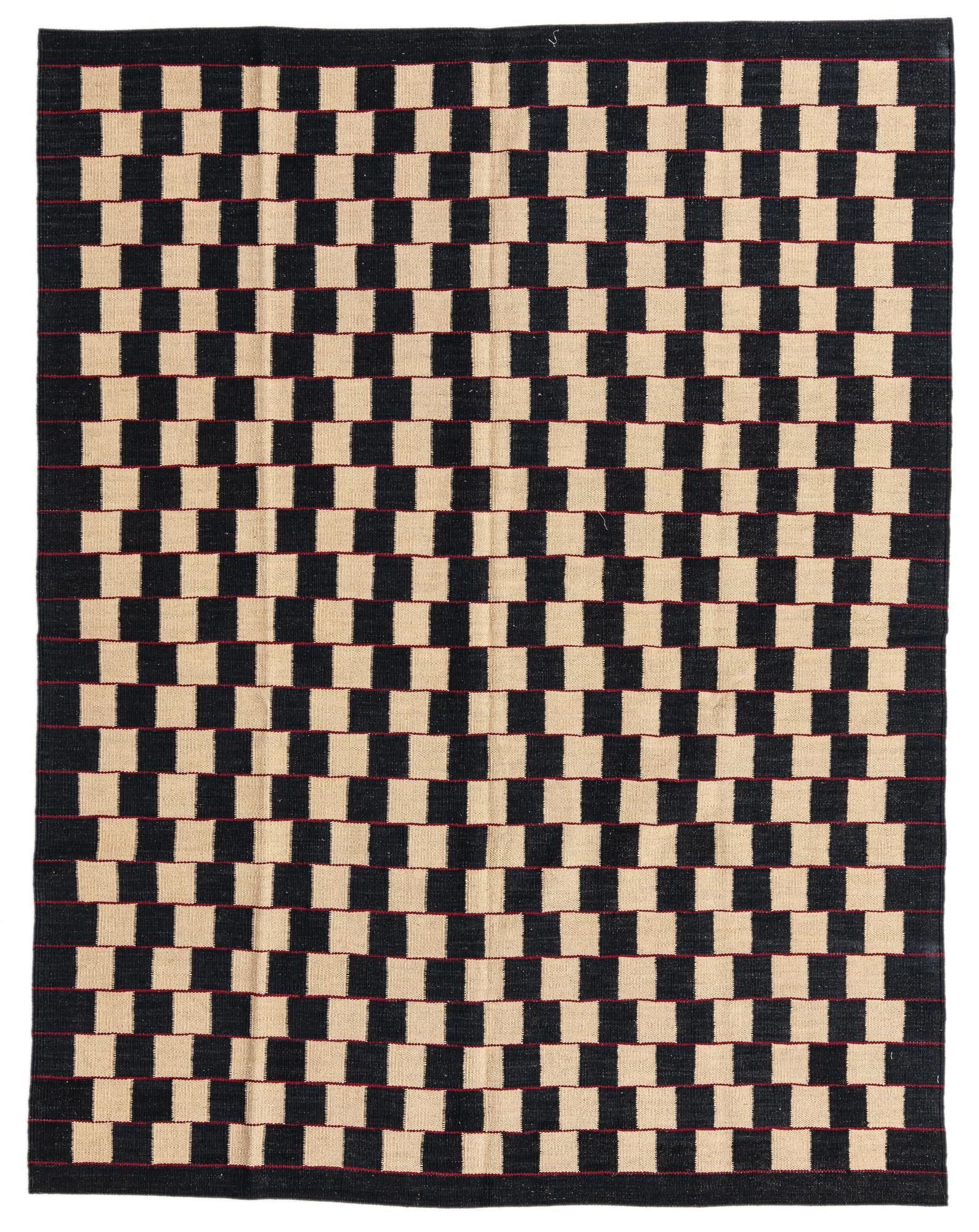 150cm x 195cm Hand Woven Kilim Modern Wool Rug