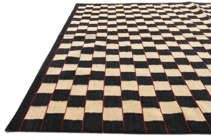 Detail image of 5' x 6' 3 Hand Woven Kilim Modern Wool Rug